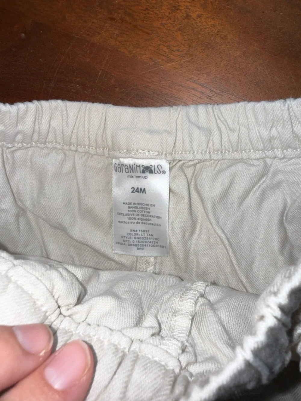 Garanimals Light‎ Cream Ruffle Pocket High Waist Women’s Shorts